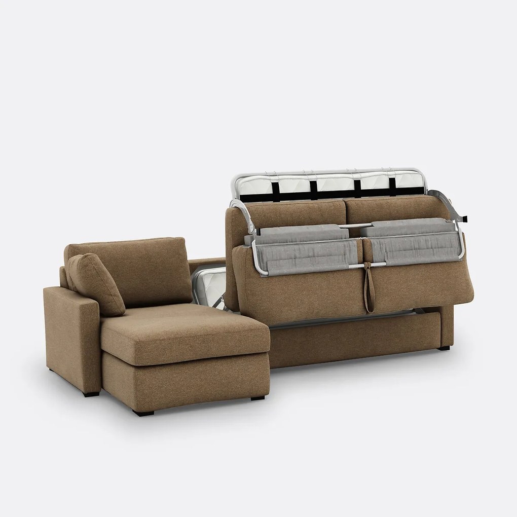 4-zits hoekbank, omvormbaar, gemêleerde structuurstof, Comfort Bultex®, TIMOR