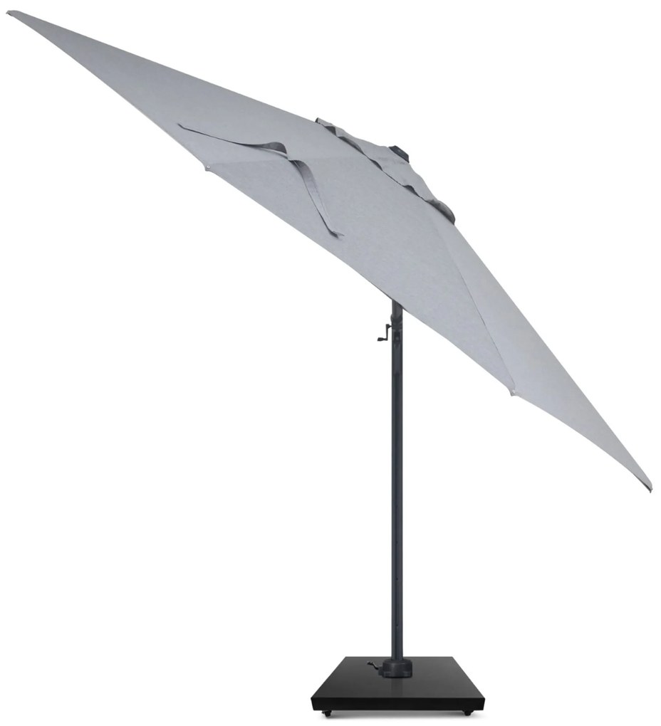 Zweefparasol 3.5m S2 Excellent (incl. voet + hoes) Grijs-antraciet Camello Luna
