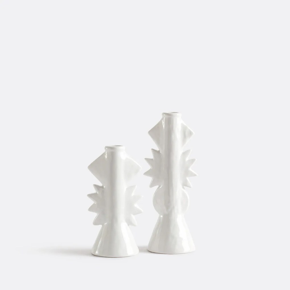 Keramische kandelaar H20 cm, Hamara