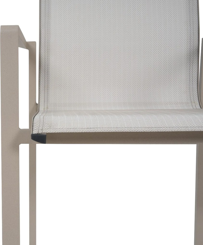 Tuinset Ronde Tuintafel 6 personen 150 cm Aluminium Zand/Beige  Lifestyle Garden Furniture Timo/Xento