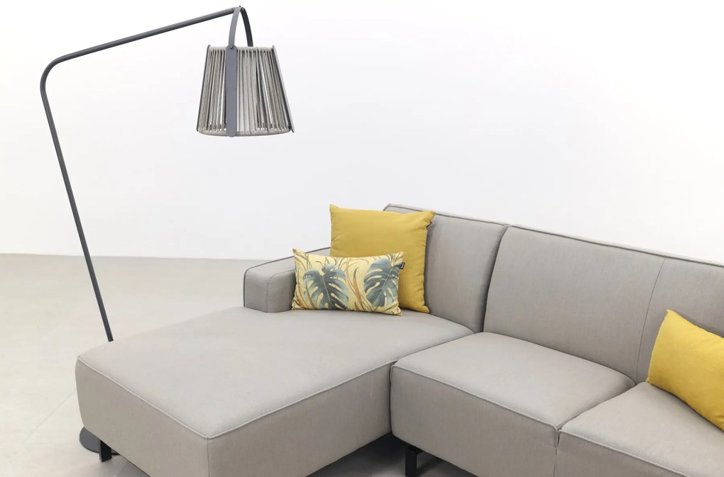 Boavista/Toronto loungebank chaise longue - Nature Grey - 3-delig - rechts