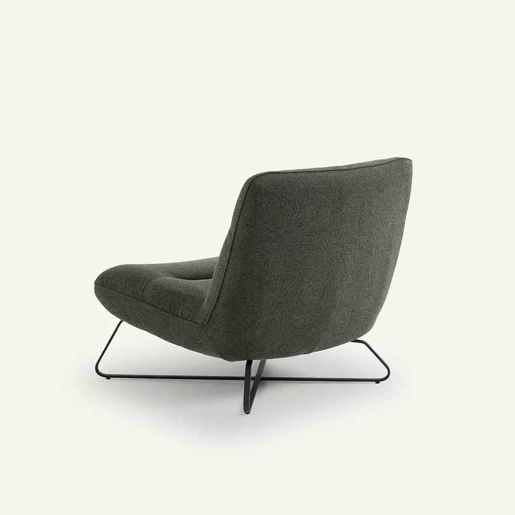 Fauteuil in mêlee gevlochten stof, Helma