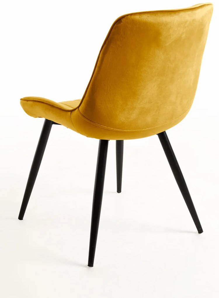 Set 6 Fluwelen Leunstoelen