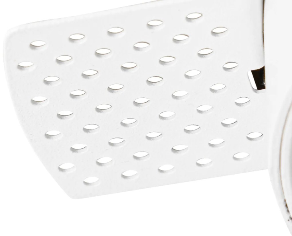 Set van 6 Moderne inbouwspot wit GU10 AR70 rond trimless - Oneon