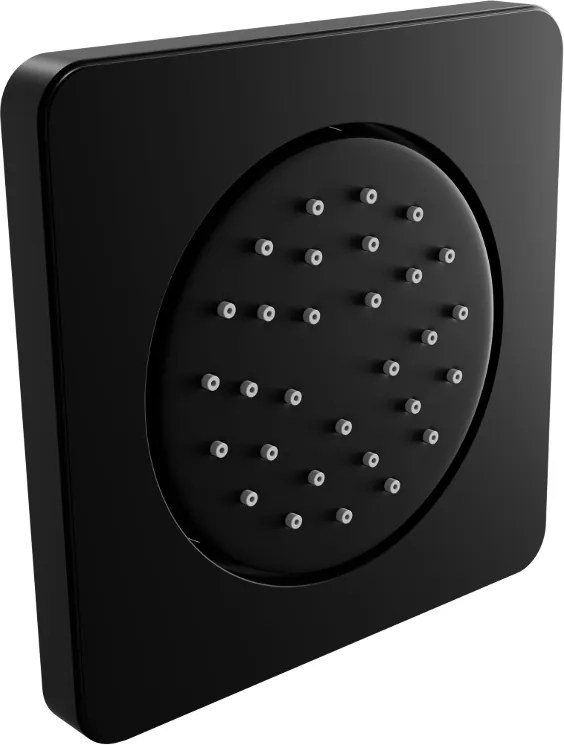 Mexen inbouw zijspuitstuk, zwart - 79366-70