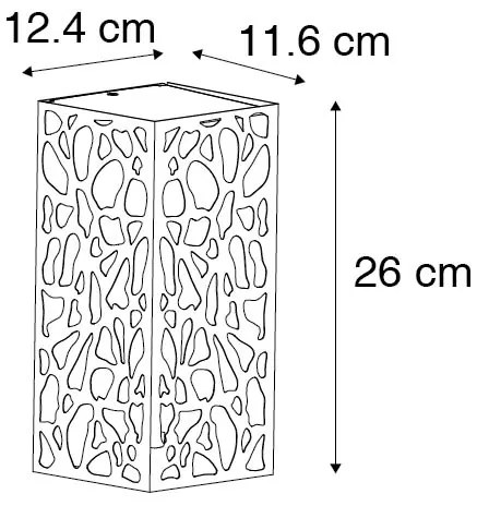 Moderne buiten wandlamp zwart IP44 - Nicole