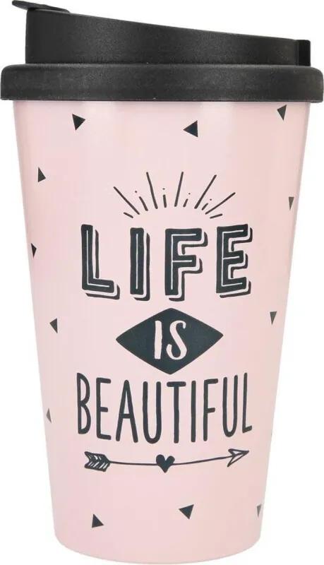 Drinkbeker To-Go Life is Beautiful
