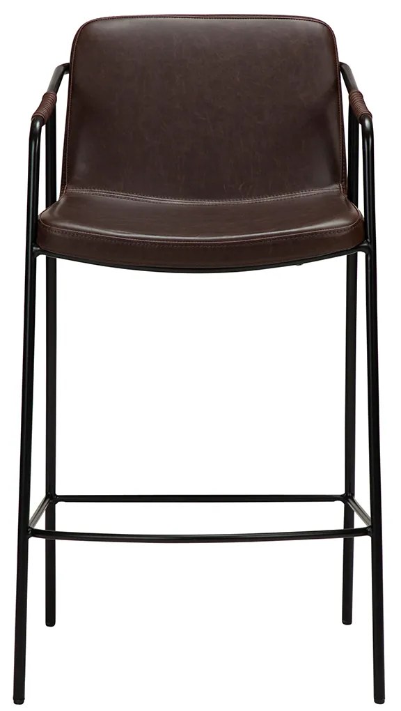 Dan-Form Boto Lage Barkruk Minimalistisch Design Cocoa Kunstleer