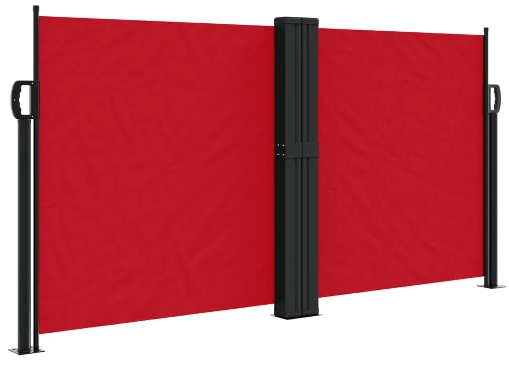 vidaXL Tuinscherm uittrekbaar 117x1200 cm rood
