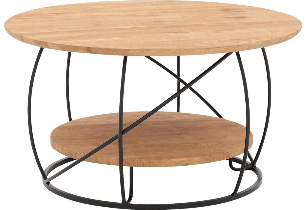 Goossens Salontafel Bellis, Rond 80 cm, 45 cm hoog