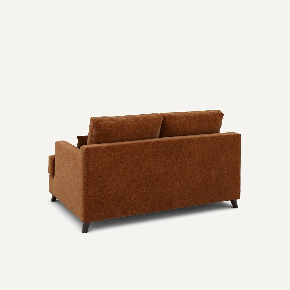 2-zits compacte bank in chenille fluweel, Alwine