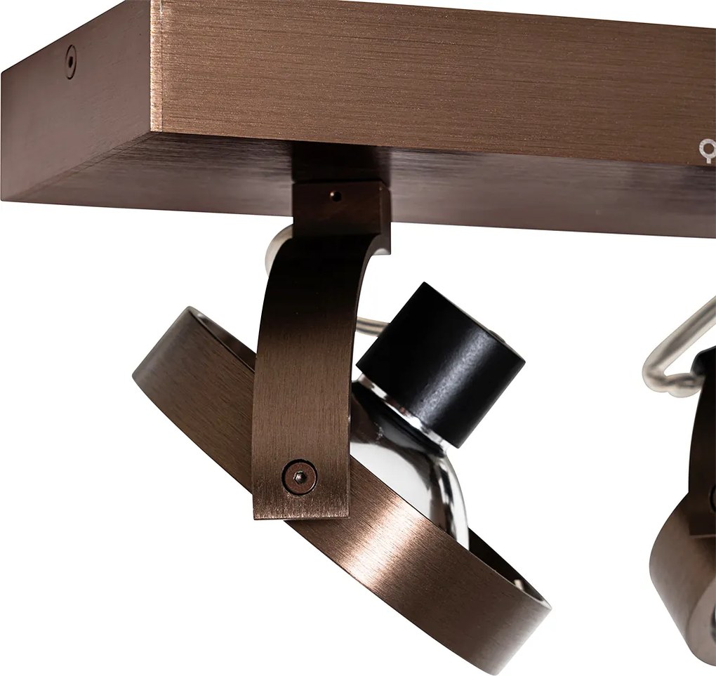 Design spot donkerbrons 2-lichts draai en kantelbaar - Go
