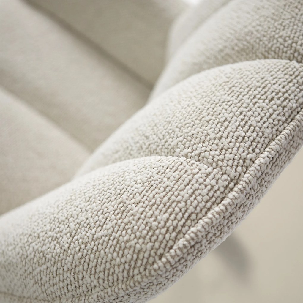 Schommelstoel Beige Stof