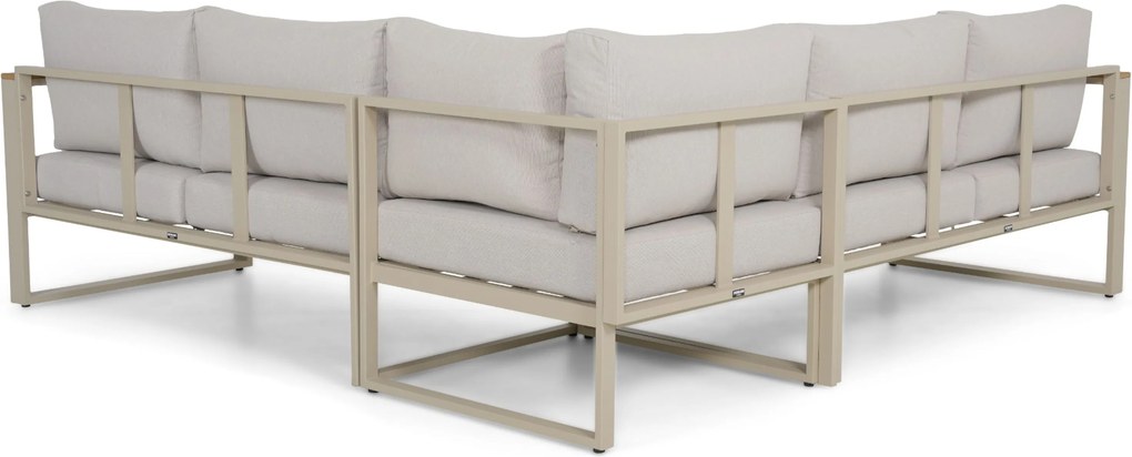 Hoek loungeset 5 personen Aluminium Zand/Beige Domani Furniture Nordic