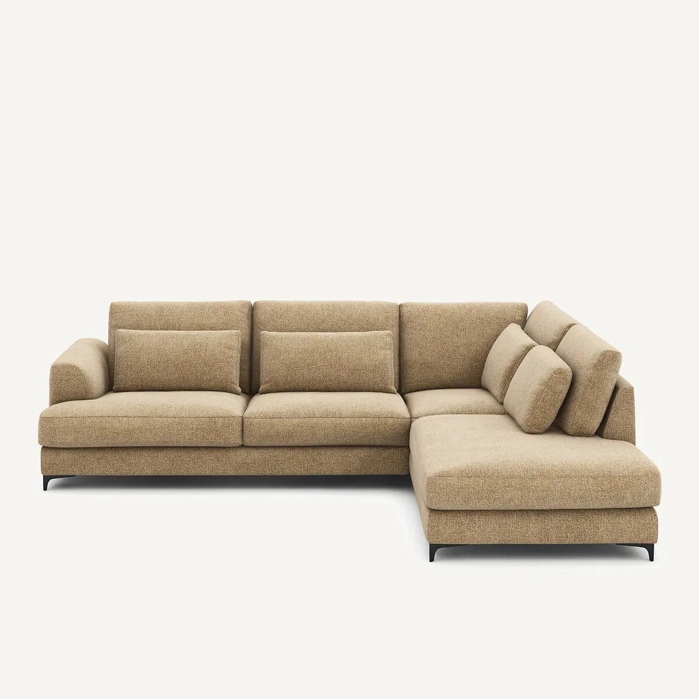 Omvormbare hoekbank rechts, van stevig katoen, MARSILE