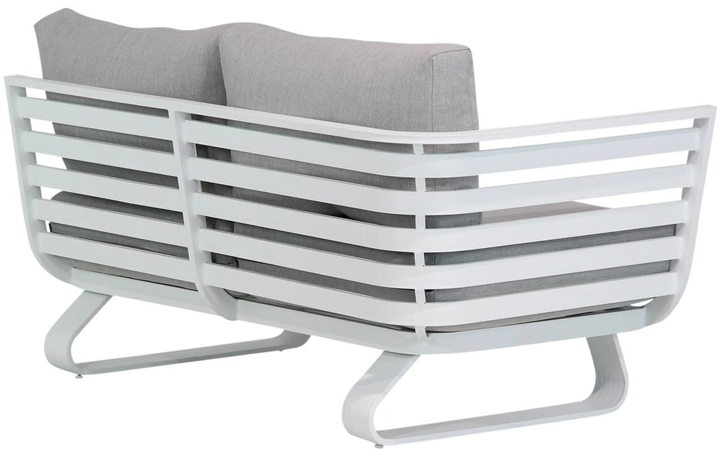 Hoek loungeset 3 personen Aluminium Wit Santika Furniture Santika Sovita