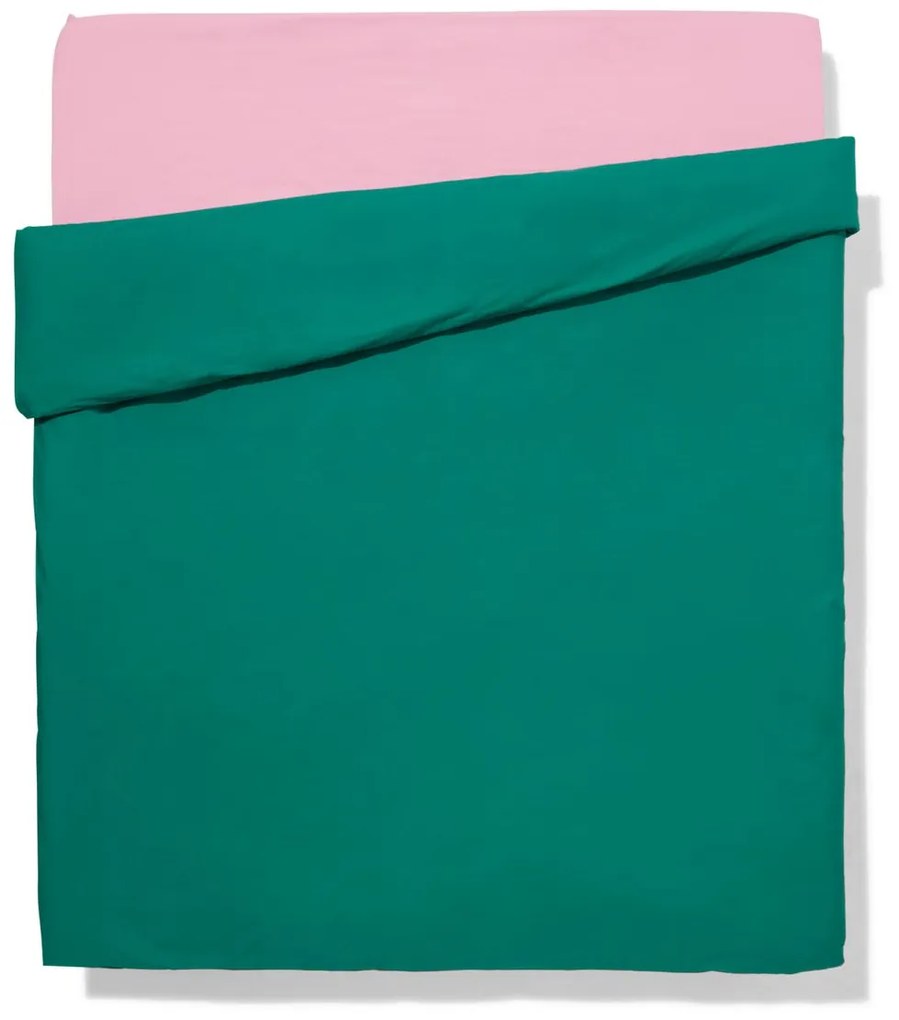 HEMA LINDA. Dekbedovertrek Percal 240x200/220 Goed Groen (groen)