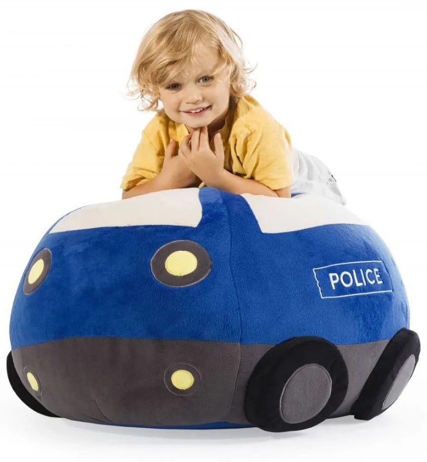 Kinder Zitzak BeanBag Politie - Blauw