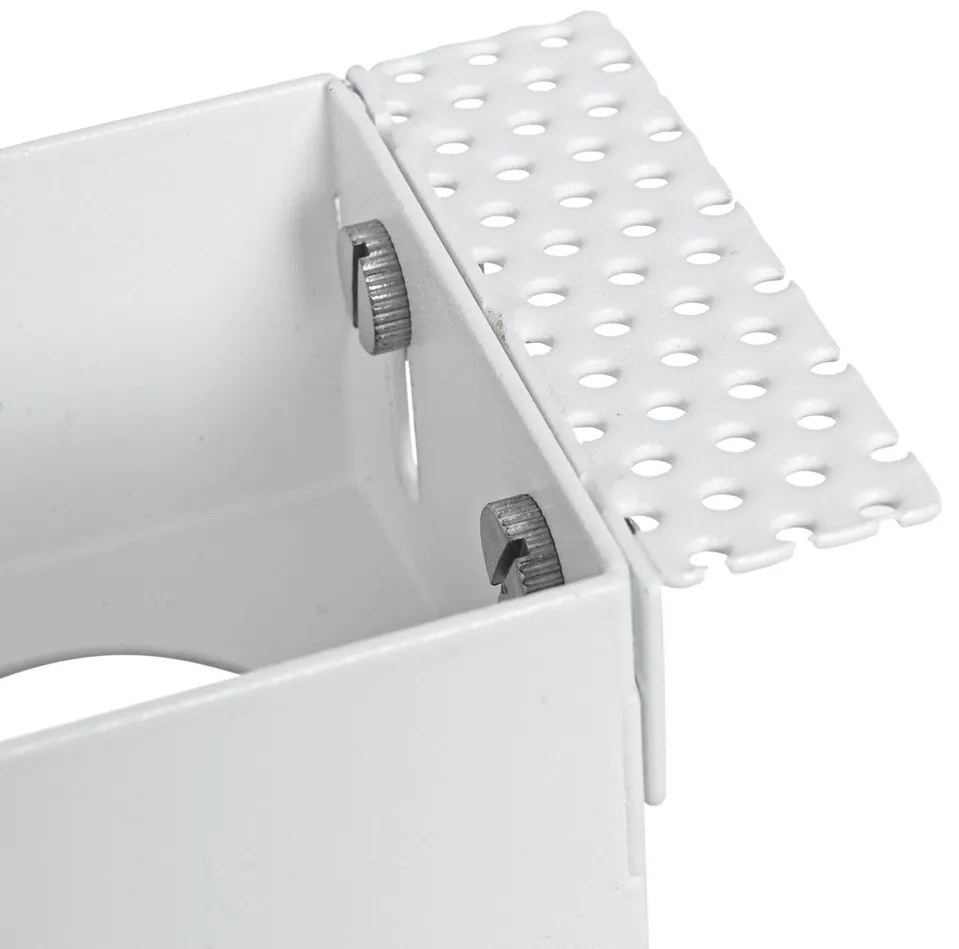 Set van 6 inbouwspots wit GU10 50mm 2-lichts trimless - Oneon