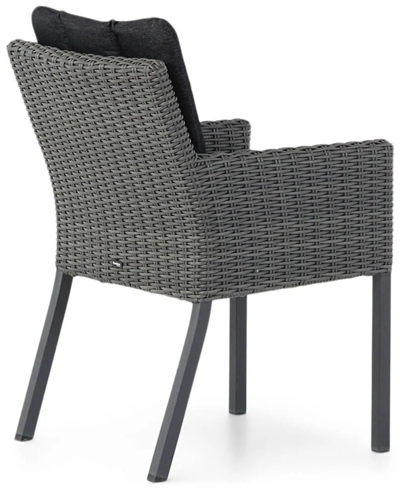 Tuinset 4 personen 164 cm Wicker/Aluminium Grijs Garden Collections Oxbow/Residence