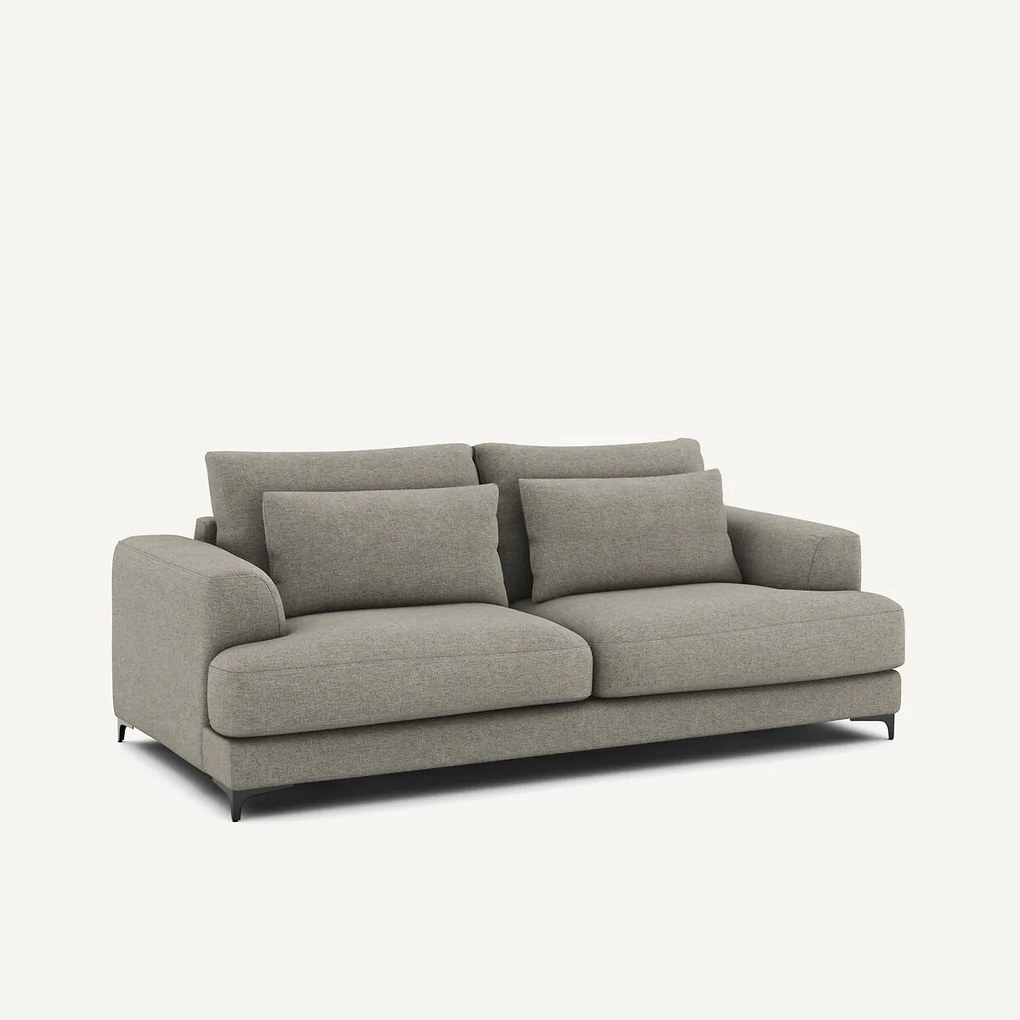 3-zits slaapbank met textuur linnen viscose, Marsile