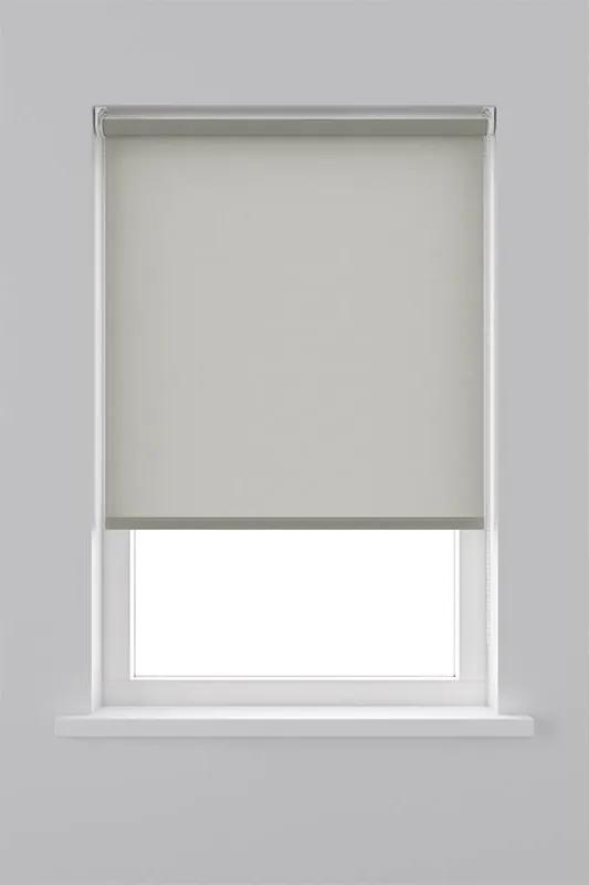 Decosol Rolgordijn Lichtdoorlatend Structuur - Licht Grijs 180 x 190 cm