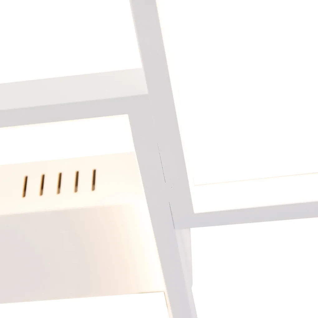 Plafondlamp wit incl. LED 3 staps dimbaar 5-lichts - Lejo Design Binnenverlichting Lamp