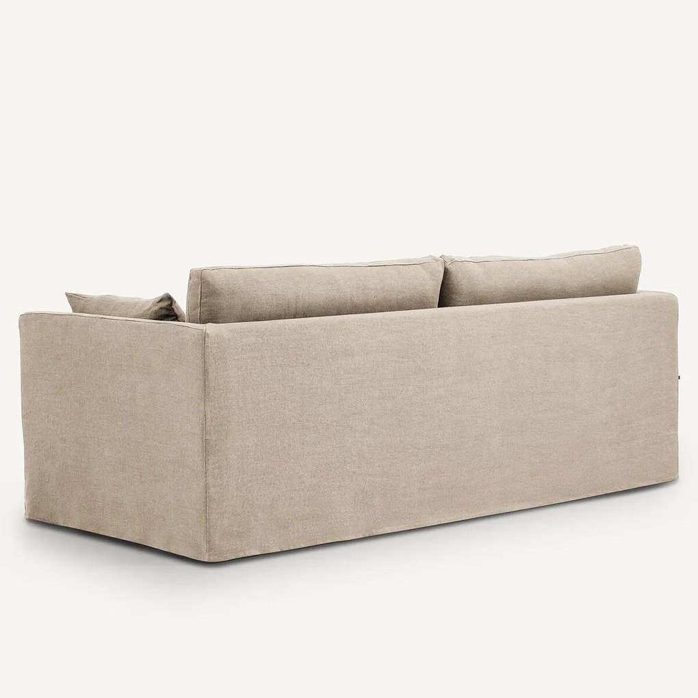 Bank 3-, 4- of 5-zits, in dik stonewashed linnen, Néo Kinkajou