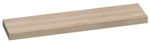 BRAUER Wastafelblad - eiken opgedikt - 200x50x10cm - zonder kraangat - Hout white oak TB-CR200LEW