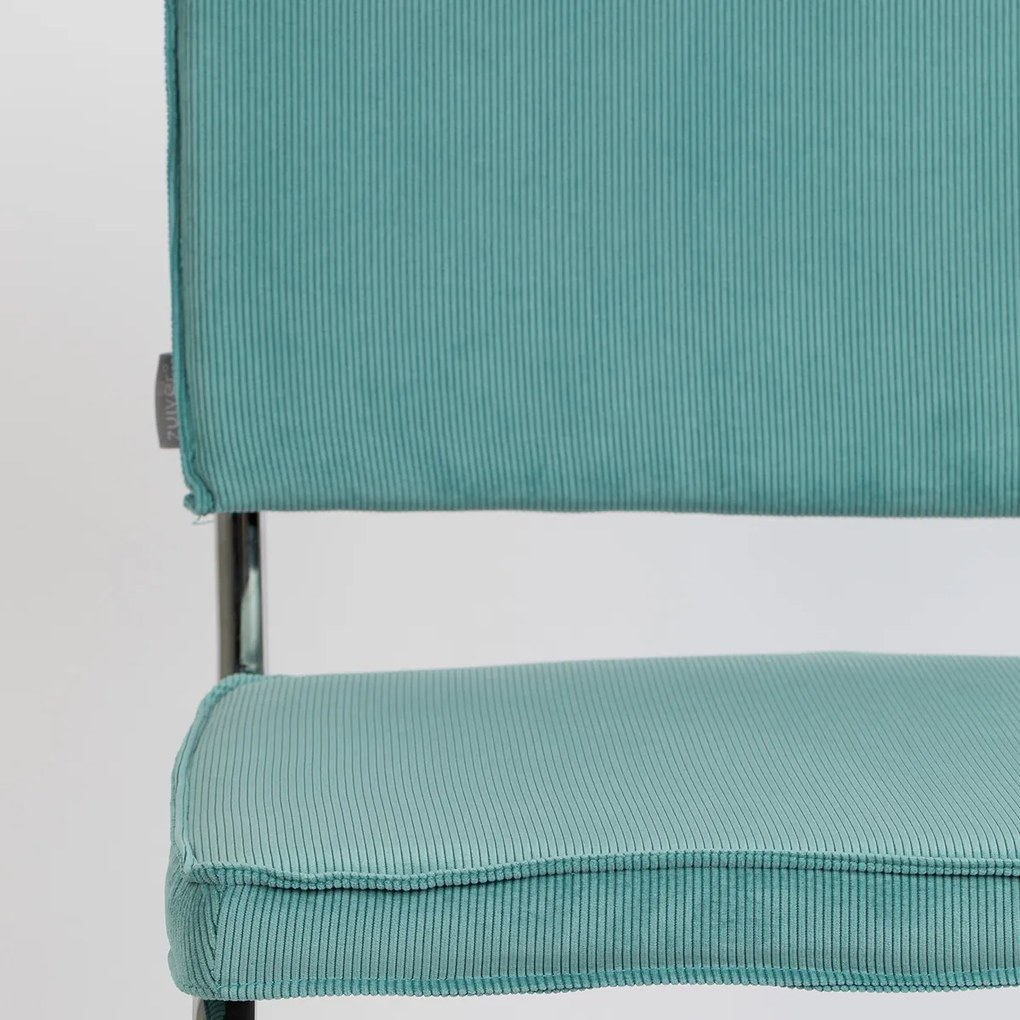 Zuiver Ridge Rib Eetkamerstoel Rib Retro Blauw