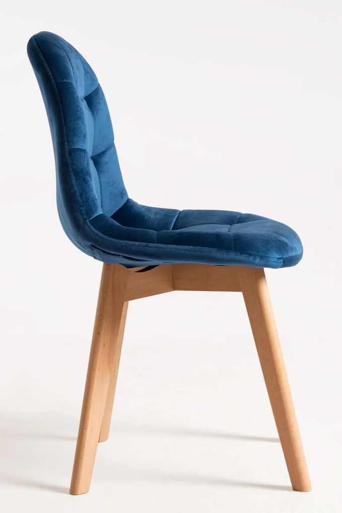 Set 4 Kelen Fluwelen Stoelen