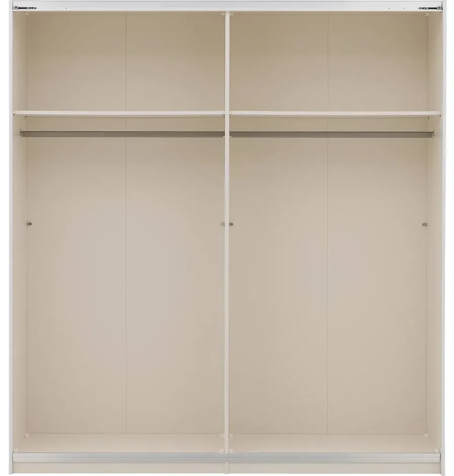 Goossens Kledingkast Easy Storage Sdk, 203 cm breed, 220 cm hoog, 2x 3 paneel glas schuifdeuren