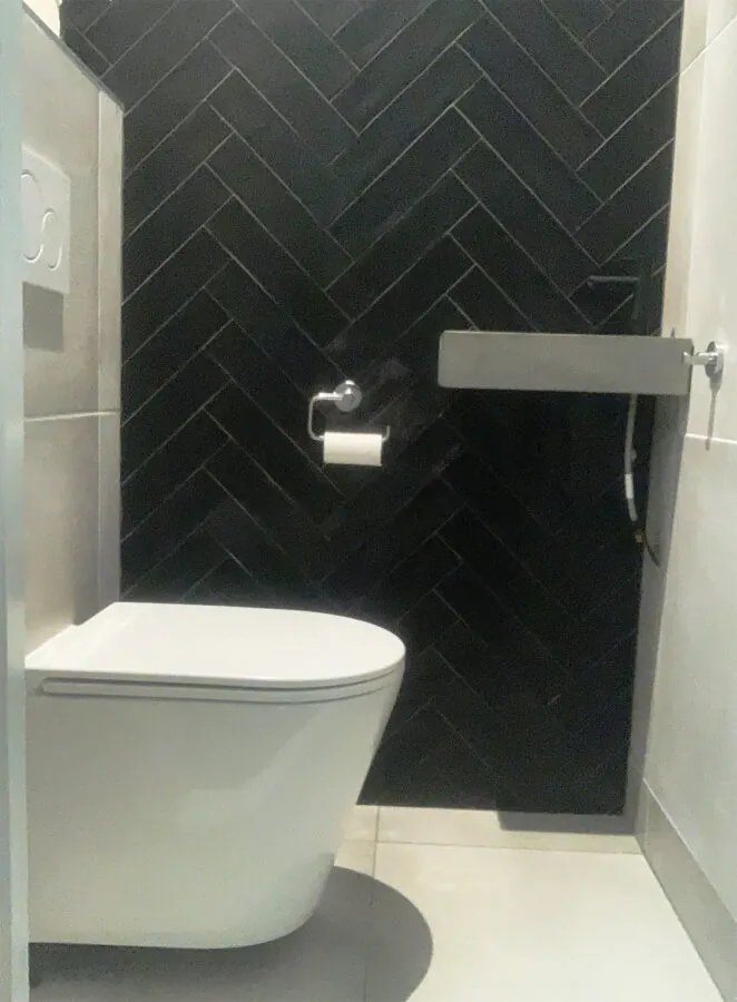 Wandtegel 7.5x30 Cm Cifre Colonial Black Mate