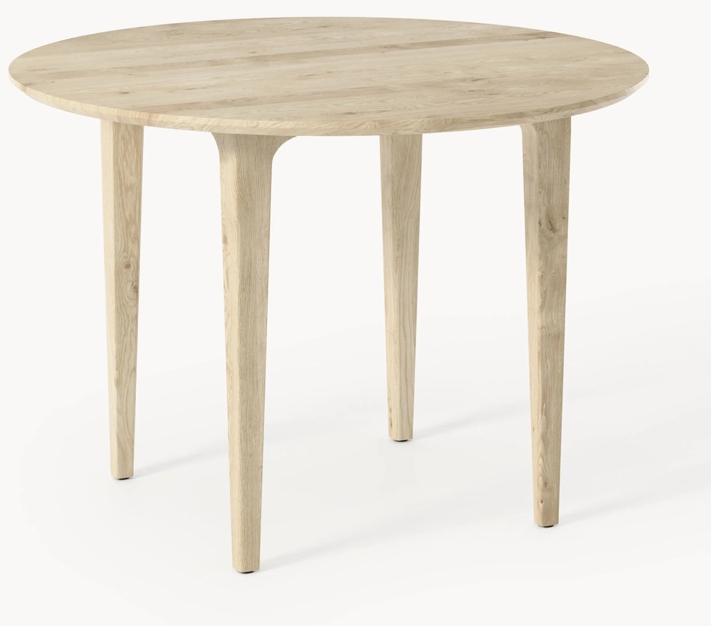Ronde eettafel Archie van eikenhout, in verschillende formaten
