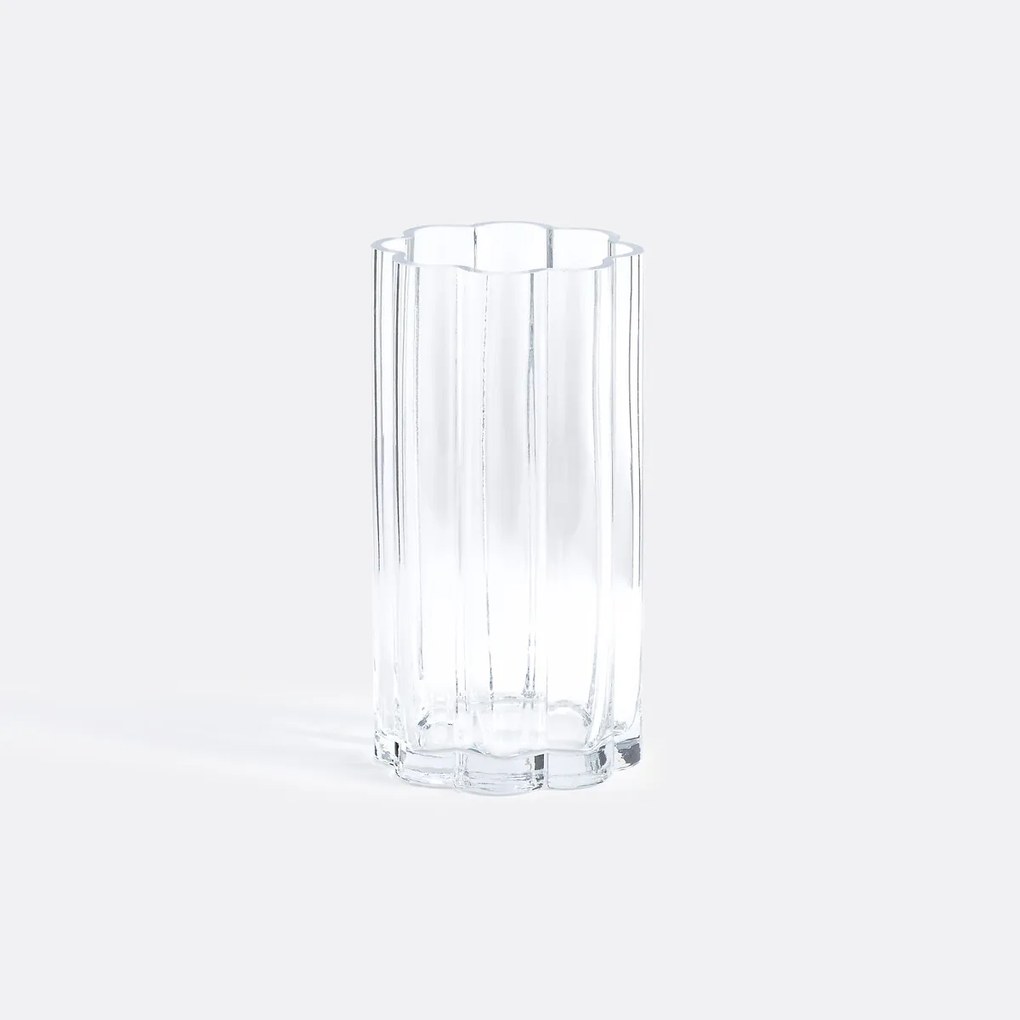 Transparante glazen vaas H25 cm Helia