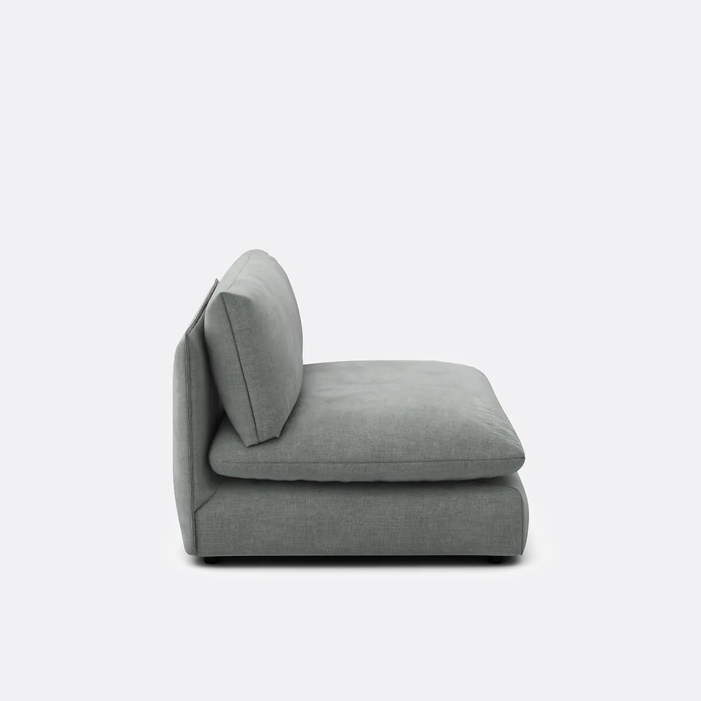 Zitelement voor modulaire sofa, in gestructureerde stof, Malo