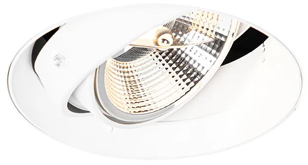 Moderne inbouwspot wit GU10 AR111 rond trimless - Oneon