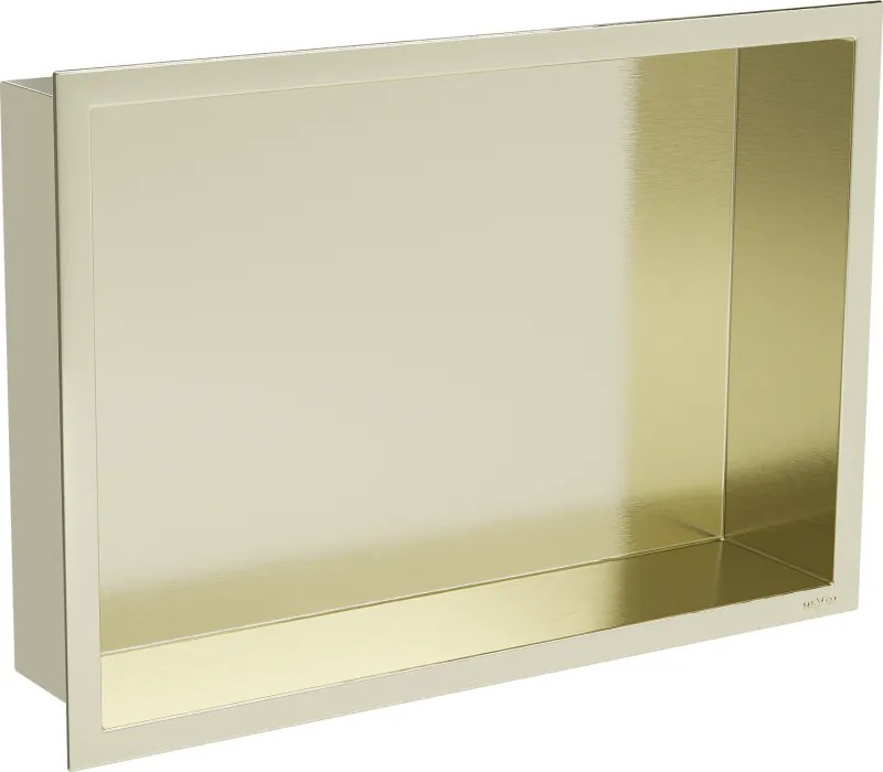 Mexen X-Wall-R niche plank met flens 45 x 30 cm, goud geborsteld - 1950453010