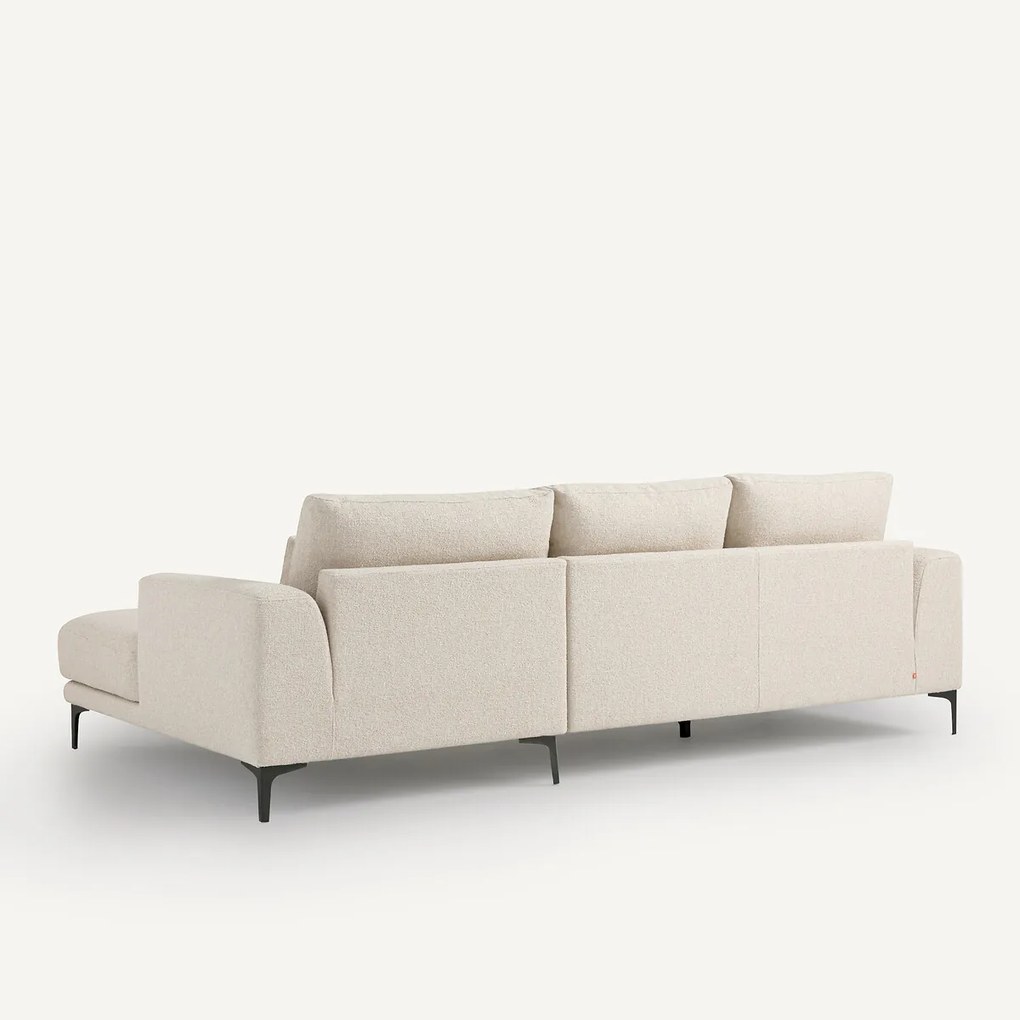 Zitbank met hoek rechts in bouclé, Marsile