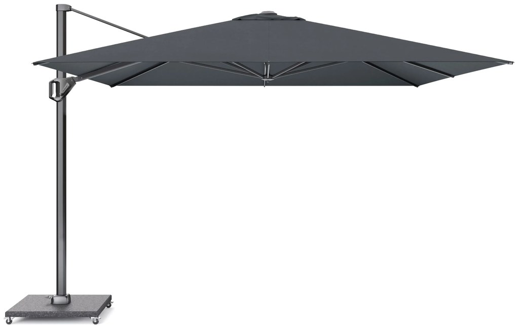 Platinum Challenger zweefparasol 3.5x3.5m T1 premium  (excl. voet) faded black