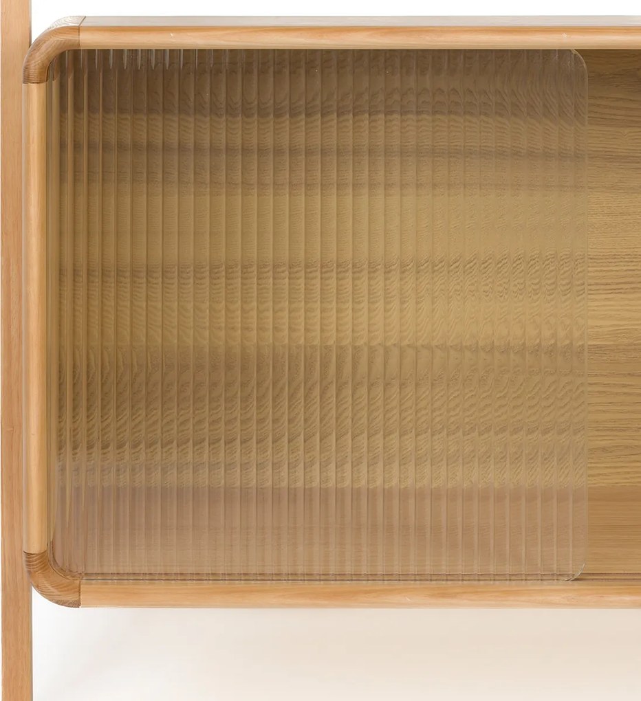 Zuiver Rise Natural Design Wandrek Gebogen Eikenhout - 90x35x180cm.