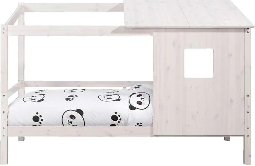 Bed Ties met opzetdak - off-white - 90x200 cm - Leen Bakker