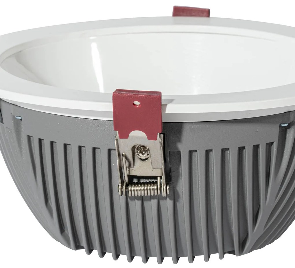 Inbouwspot wit incl. LED 3000K-5000K met dipswitch - Elias Modern rond Binnenverlichting Lamp