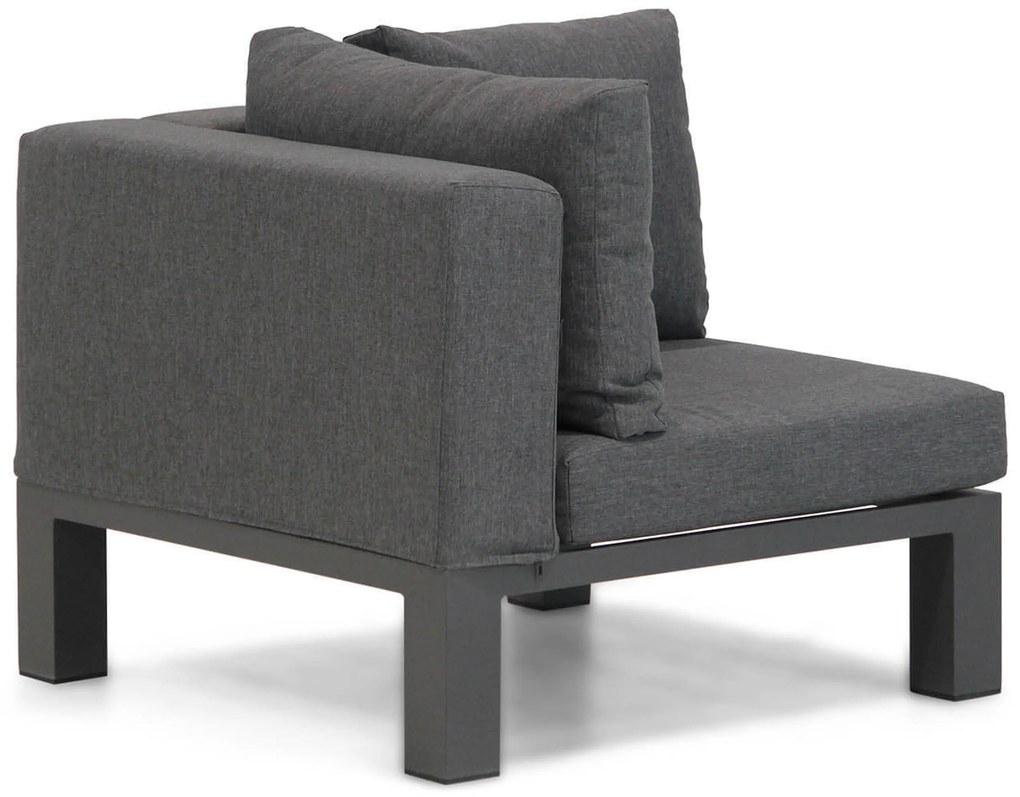 Hoek loungeset 5 personen Aluminium/Outdoor textiel/Aluminium/teak Grijs  Lifestyle Garden Furniture Club