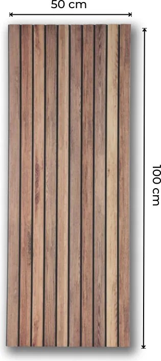 AKU Paneel EPS Rustic Oak 100x50cm | Paneli 3d wandpanelen