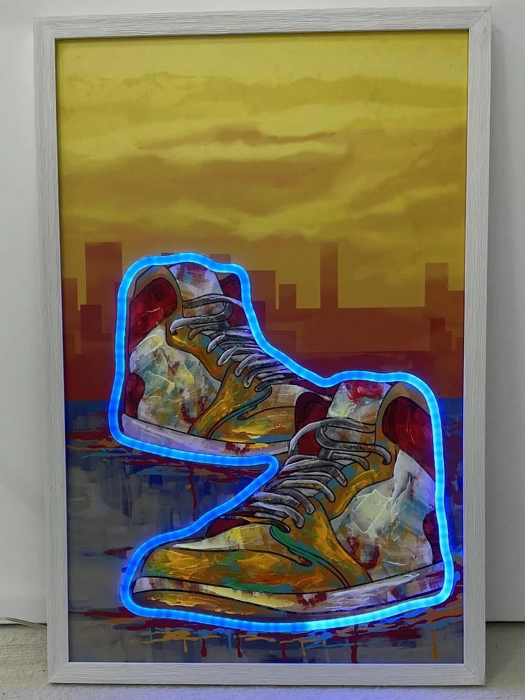 Neon Art Shoe Art