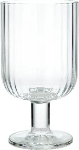 Wijnglas, geribbeld glas, stapelbaar, 340 ml