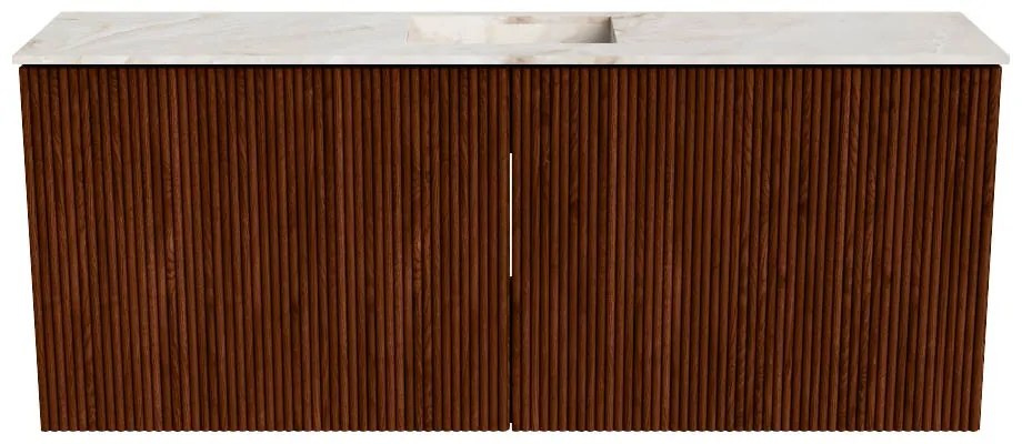 Mondiaz Joya DLux 100cm toiletmeubel ruby met wastafel faye midden zonder kraangat frappe