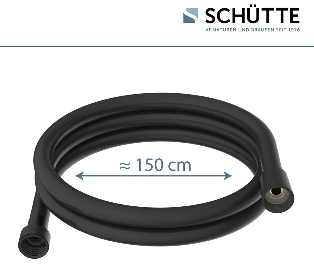 Schutte Doccia doucheslang 150cm zwart