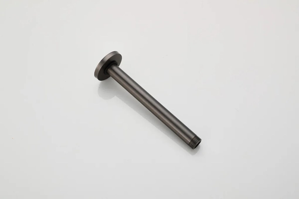 Saniclear Iron inbouwregendouche met 20cm hoofddouche, plafondarm, 2 standen handdouche en glijstang verouderd ijzer - gunmetal